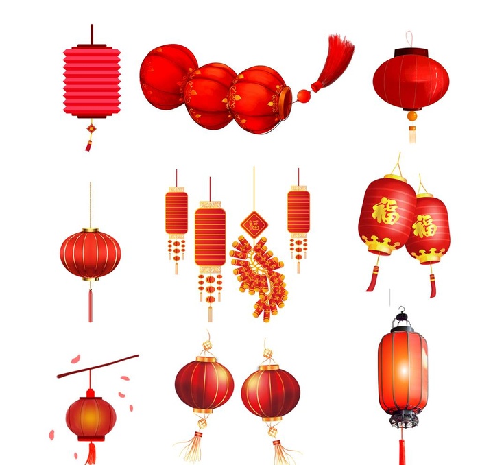喜庆灯笼图片(2362x2362)psd模版下载