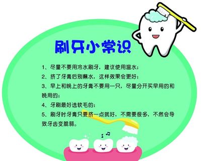 刷牙小常识 卡通牙齿 牙刷图片
