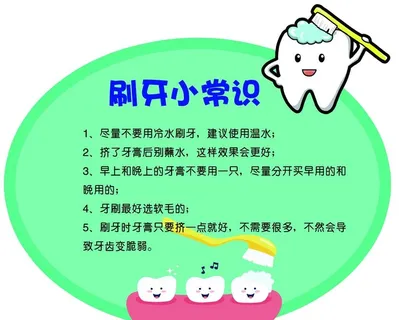 刷牙小常识 卡通牙齿 牙刷图片