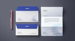 西式5号信封样机图片