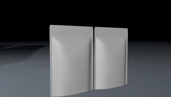 3D包装袋模型图片