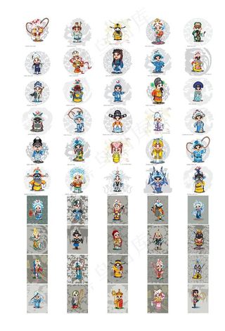 50个京剧卡通人物图片