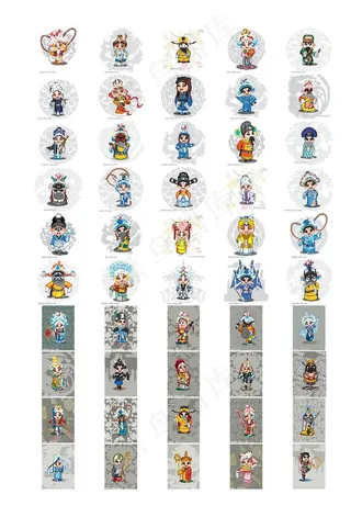 50个京剧卡通人物图片