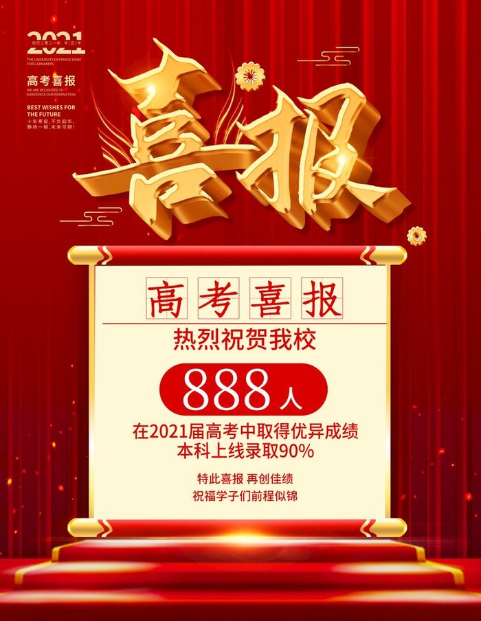 高考喜报图片