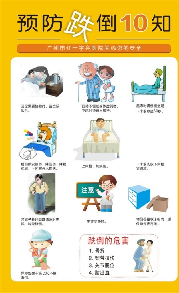 预防跌倒10知图片