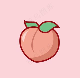 卡通桃子图片