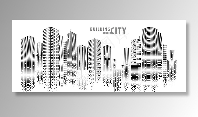 城市5G插画图片