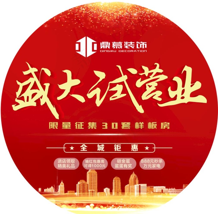 盛大试营业地贴图片