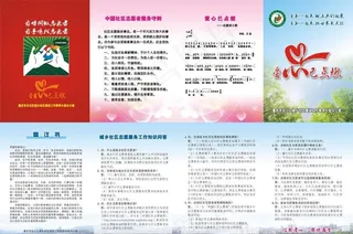 志愿者折页图片