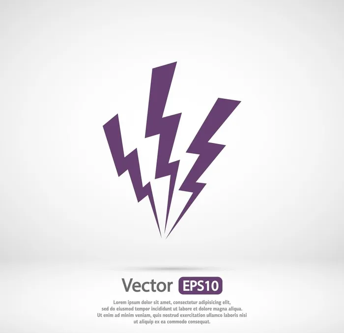 闪电图标图片
