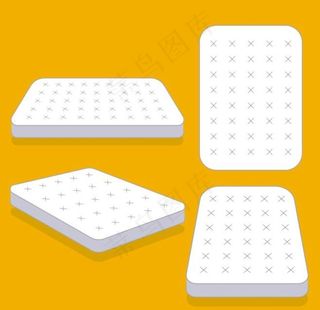 床垫插画图片
