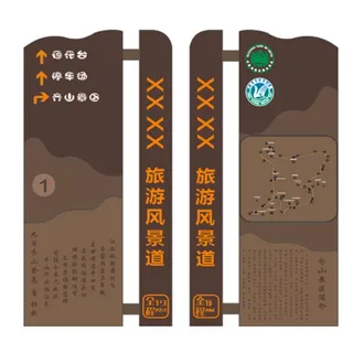 旅游风景区导览牌样式图图片