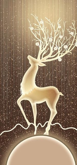 星空麋鹿玄关图片