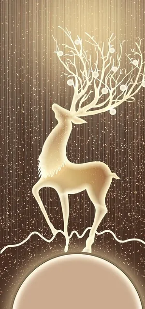 星空麋鹿玄关图片