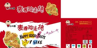 麦香鸡味块包装图片