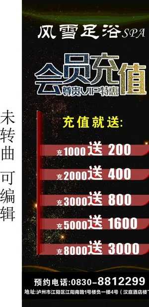 会员 充值展架图片