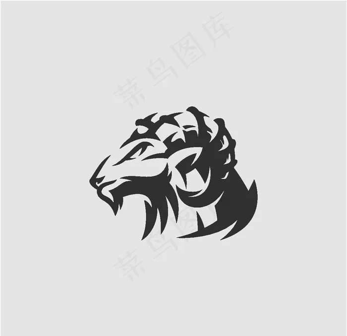 羊头图标图片eps,ai矢量模版下载