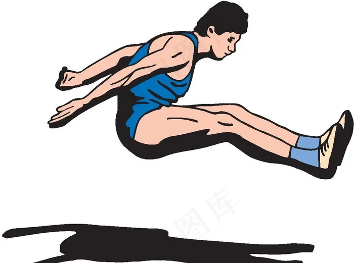 跳远图片eps,ai矢量模版下载