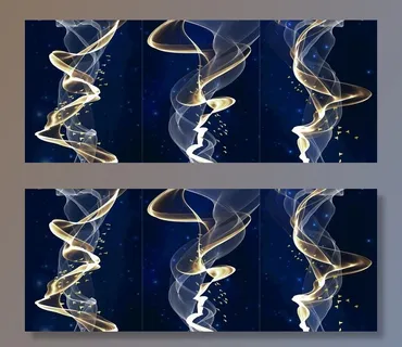 艺术线条飘带丝带绸带装饰画图片