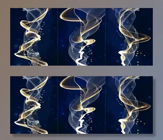 艺术线条飘带丝带绸带装饰画图片