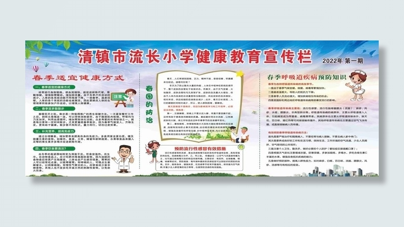 健康宣传栏图片cdr矢量模版下载