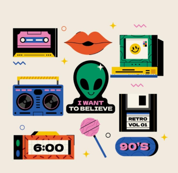 磁带嘴唇收音机棒棒糖磁盘录音机图片