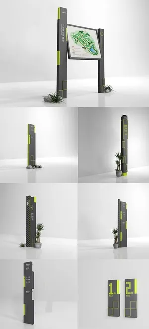 社区导视系统图片