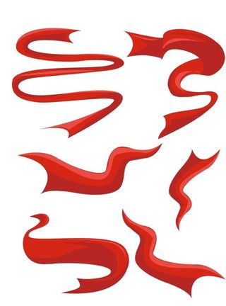 红丝绸 绸带图片