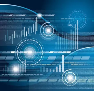 蓝色商务科技背景图片