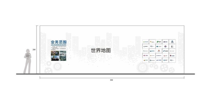 科技文化墙图片