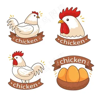 卡通鸡图片
