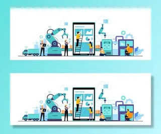 扁平化智能工厂无线技术图片