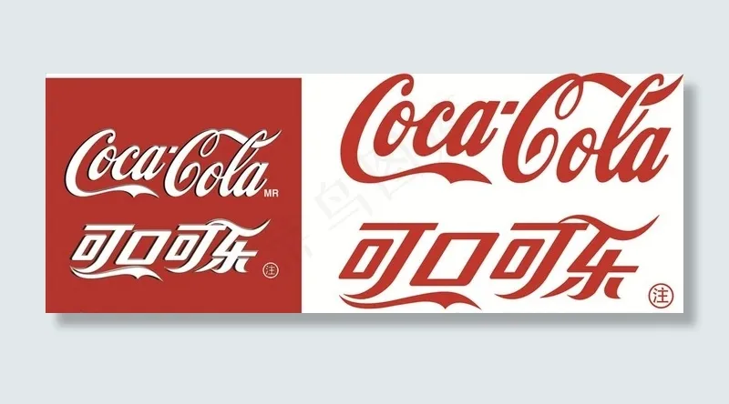 可口可乐商标图片cdr矢量模版下载