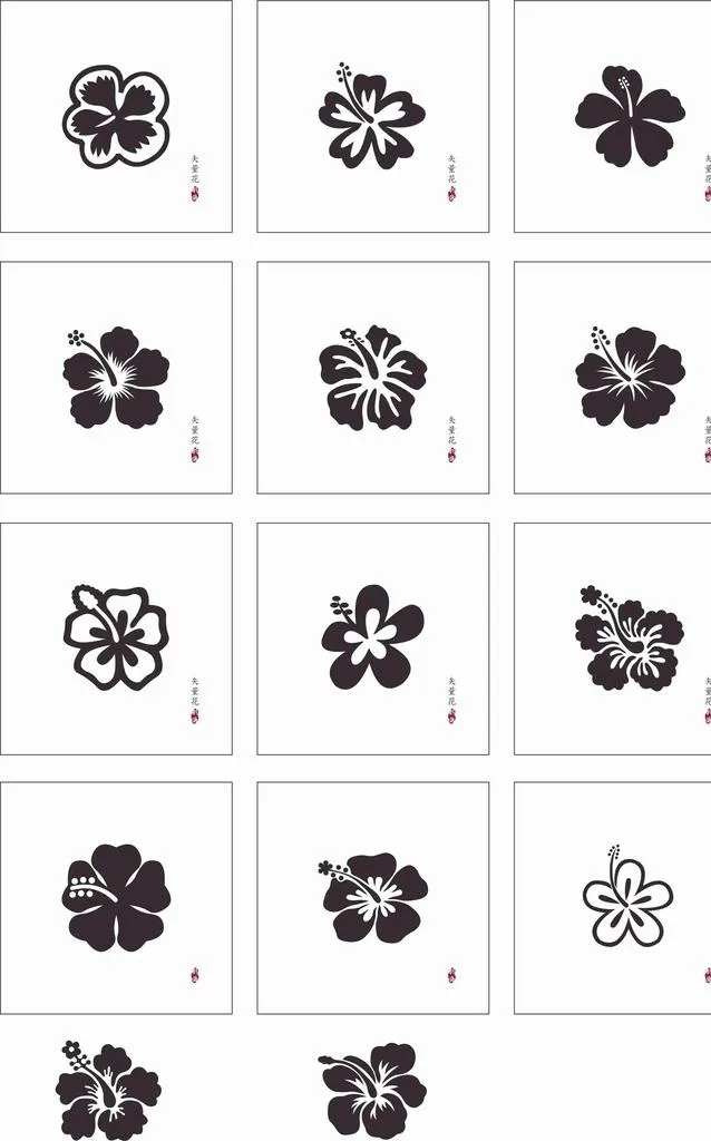 矢量花图片cdr矢量模版下载