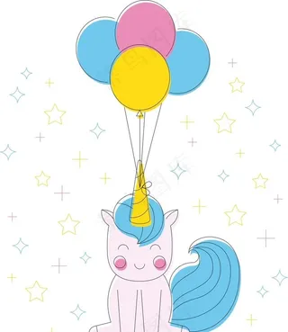 卡通独角兽图片