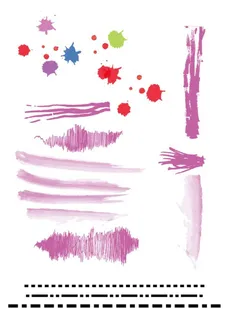 矢量画笔笔触图片