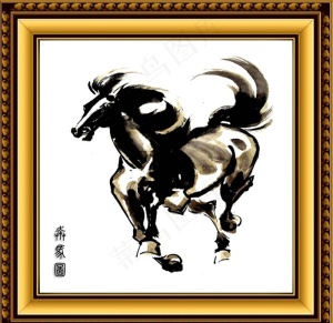 奔马图图片