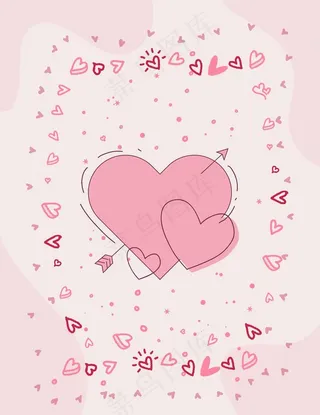 情人节爱心背景图片