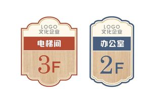 楼层牌导视牌素材图片