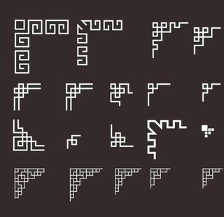 回形纹边角边框图片