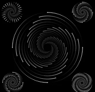 几何回旋点阵图图片