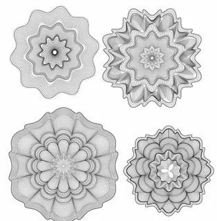 防伪纹底纹矢量素材图片