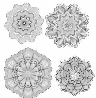 防伪纹底纹矢量素材图片