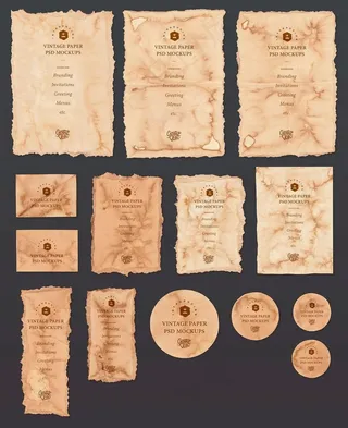 破损牛皮纸 污渍羊皮纸图片