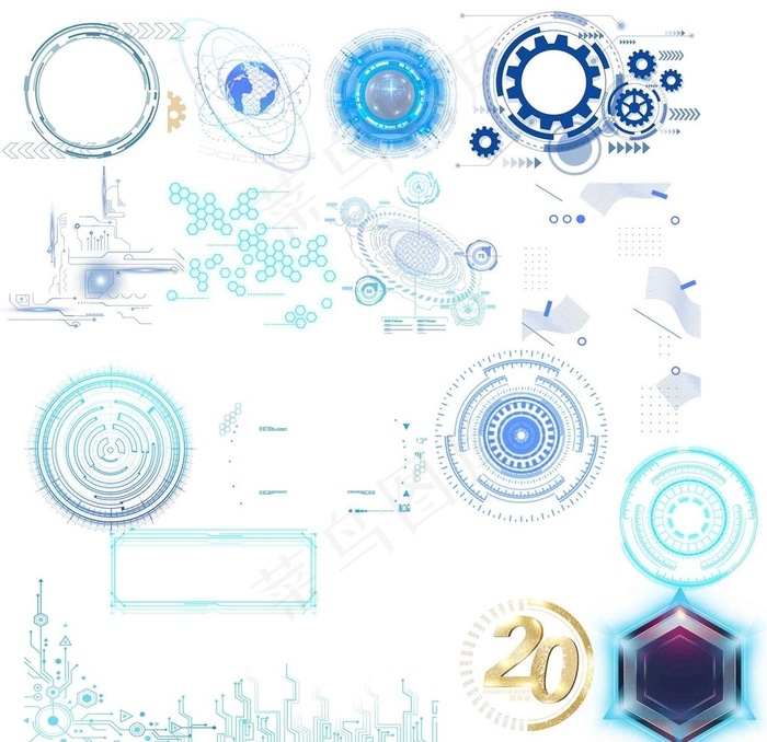 科技图片psd模版下载