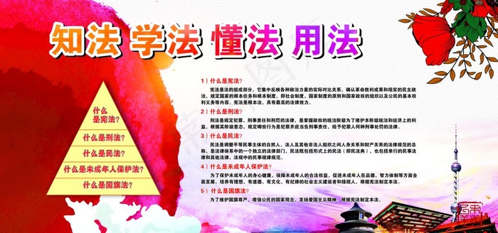 知法 学法 懂法 用法图片