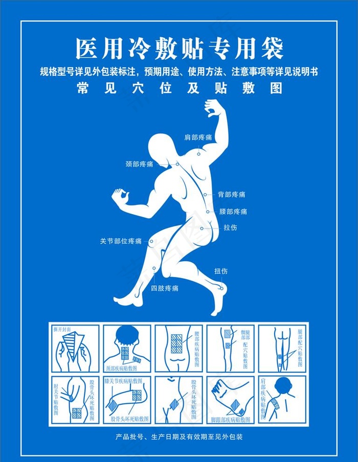 贴敷示意图图片