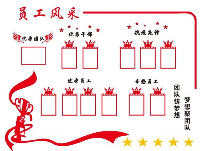 员工风采图片cdr矢量模版下载