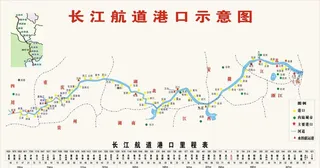 煤炭长江航道示意图图片