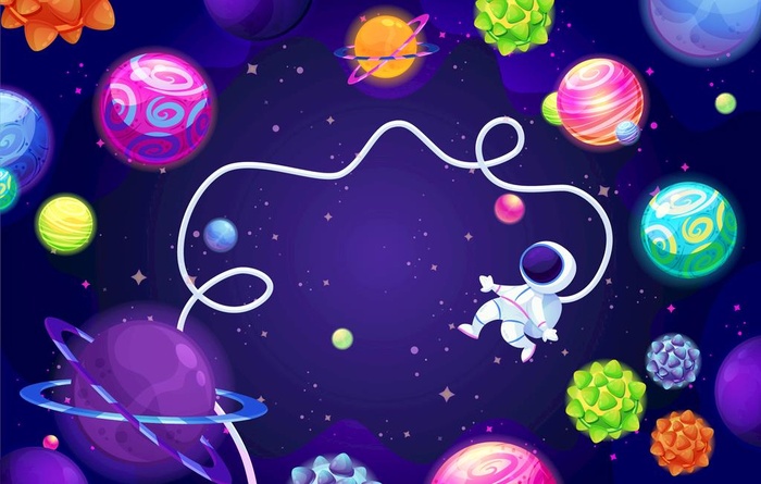星球背景 图片ai矢量模版下载